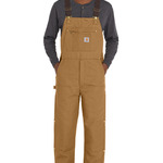 Short Firm Duck Insulated Bib Overalls