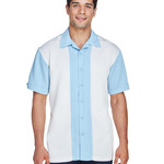 Men's Two-Tone Camp Shirt