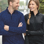 Men's Tonal Blend Quarter-Zip Pullover